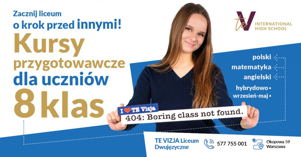 Kursy przygotowawcze do liceum w Warszawie – zapisy 2026/2027